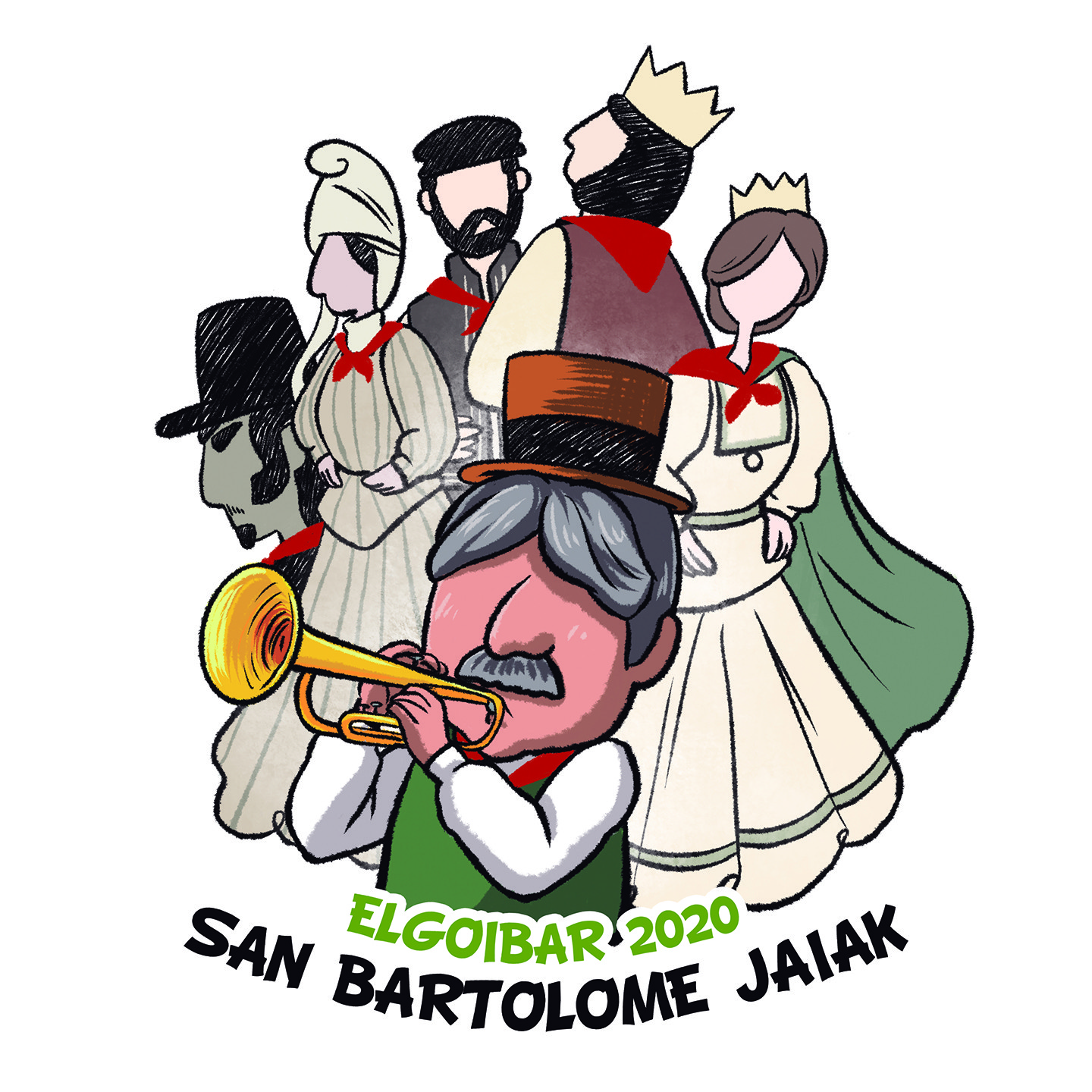 Maria Jimenezen lana aukeratu dute sanbartolomeetako egitarauko azalerako
