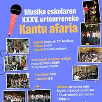 Musika eskolaren XXXV. urteurreneko kantu afaria