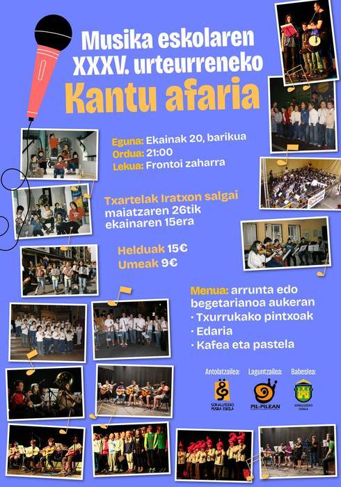 Kantu-afaria ekainaren 20an Frontoian