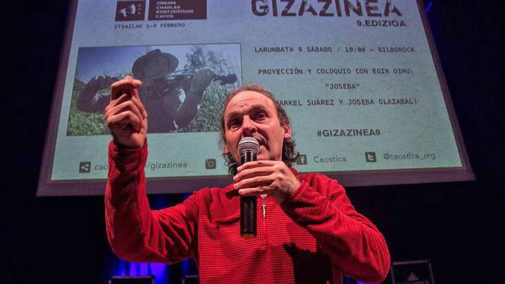 Joseba Olazabal mendaroarraren protesta Bilboko Gizazinea programan aurkeztu dute
