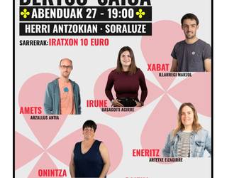 Bi sarrera bikoitz Soraluzeko Gabonetako bertso jaialdirako