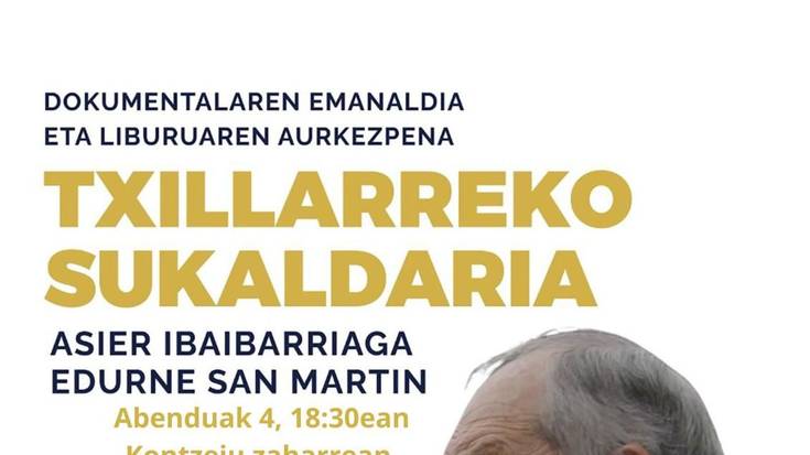 "Txillarreko Sukaldaria" dokumentalaren proiekzioa + liburu aurkezpena