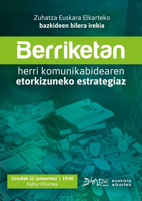 Zuhatza Euskara Elkarteko bazkideen bilera irekia