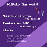 Martxoaren 8ko egitaraua