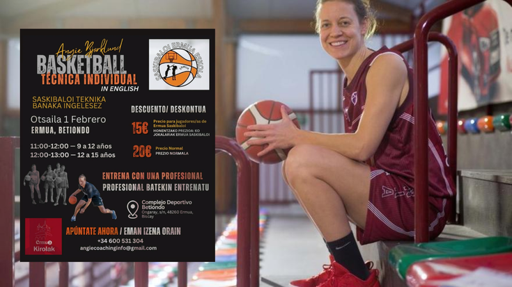 Saskibaloiko banakako teknika lantzeko ikastaroa eskainiko dute Ermuan, ingelesez