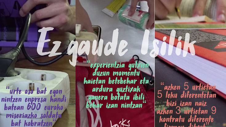 Prekarietatearen aurrean gazteek bizi duten "zapalkuntza" azaleratzeko bideo kanpaina egin du Jaikik