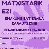 Hilketa matxista salatzeko elkarretaratzea