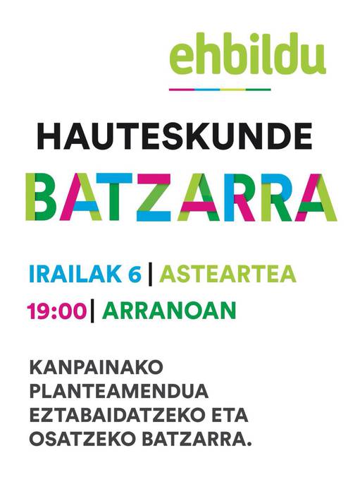 EH Bilduren hauteskunde batzarra