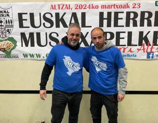 Heriz eta Unanue Euskal Herriko mus txapelketaren finalean Zuberoan