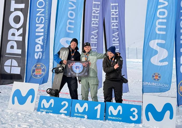 Xabi Osa, hirugarren, Espainiako Snowboard Kopako lehen proban