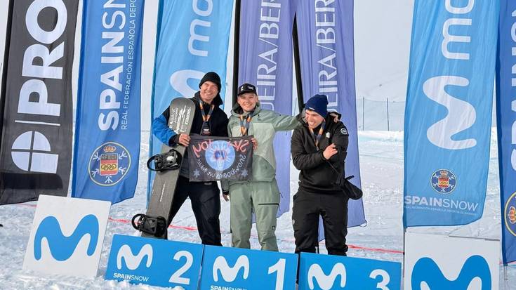 Xabi Osa, hirugarren, Espainiako Snowboard Kopako lehen proban