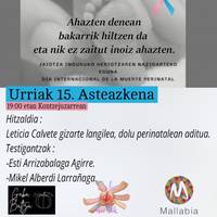 Dolu perinatalaren inguruko solasaldia