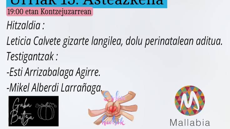 Dolu perinatalaren inguruko solasaldia