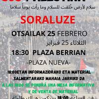 SOS PALESTINA elkarretaratzea