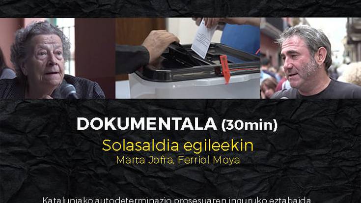 Kataluniako erreferendumaren gaineko dokumentala eta solasaldia Gure Esku Dagok antolatuta