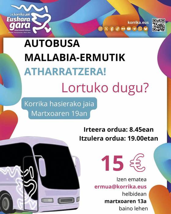 Autobusa antolatzeko asmoa dago Korrikaren hasiera ikustera joateko