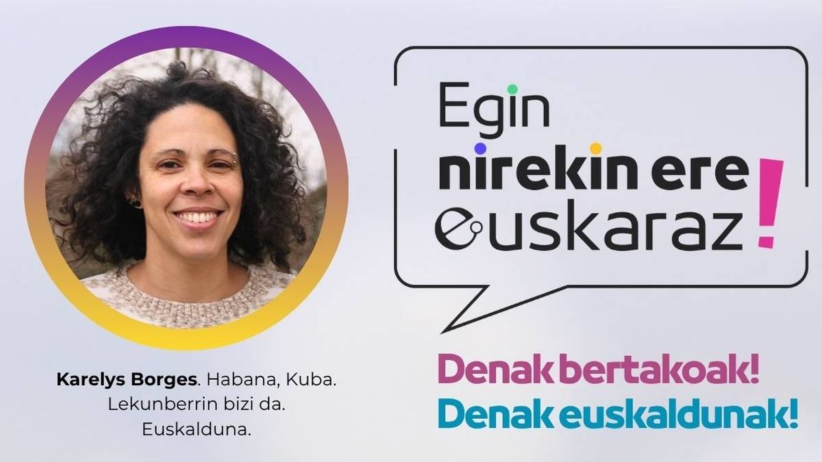 Kanpotik etorri eta euskara ikasten ari direnei aitortza egingo die UEMAren 'Egin nirekin euskaraz' kanpainak