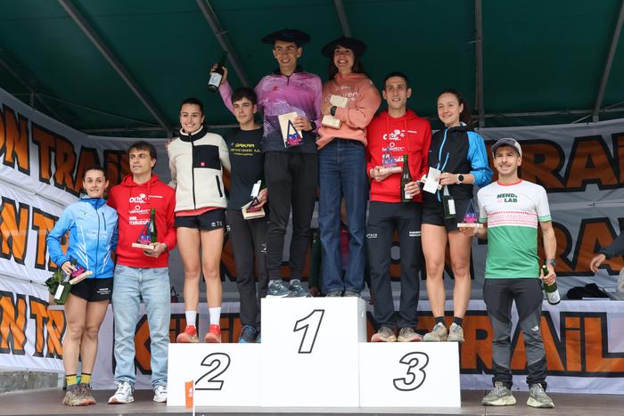 Iraitz Legorburu getariarra eta Leire Uribe otxandioarra nagusitu dira Kilimon Trail mendi lasterketan