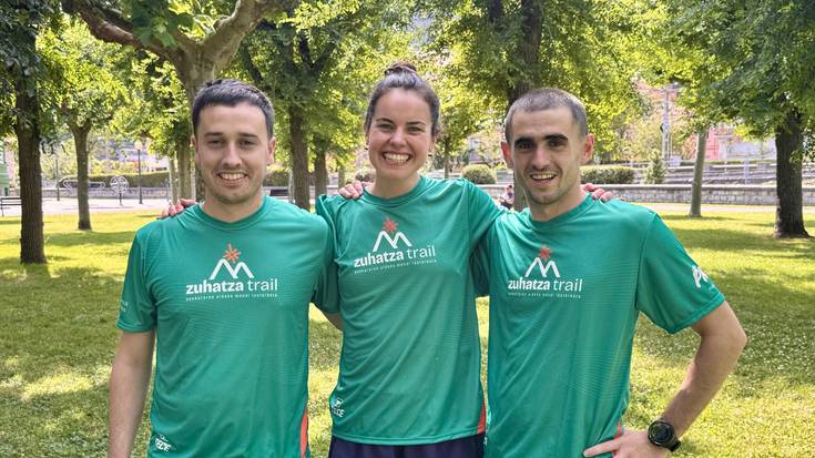 Zuhatza Trail ekimeneko kamisetak eta bazkari herrikoirako txartelak salgai jarri dituzte