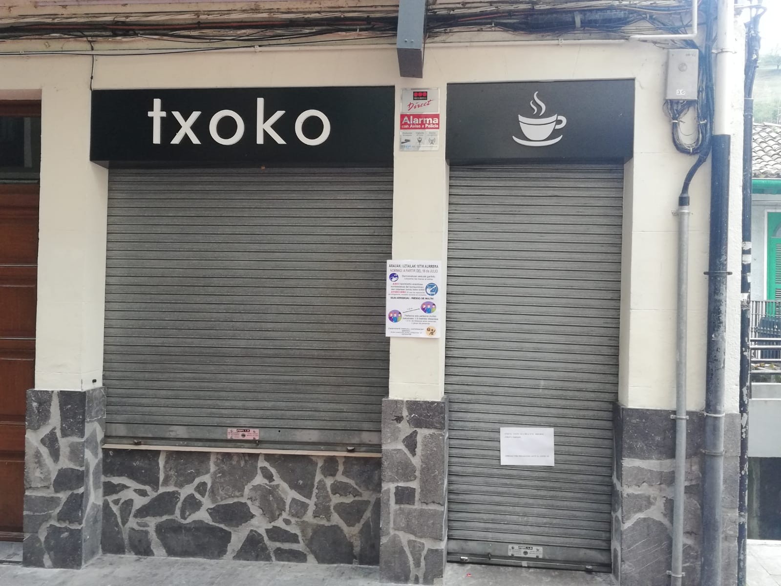 Txoko taberna itxita