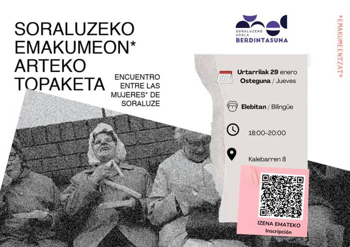 Soraluzeko emakumeon* arteko topaketa