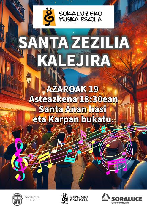 Badator Santa Zezilia Kalejira! Azaroak 19an