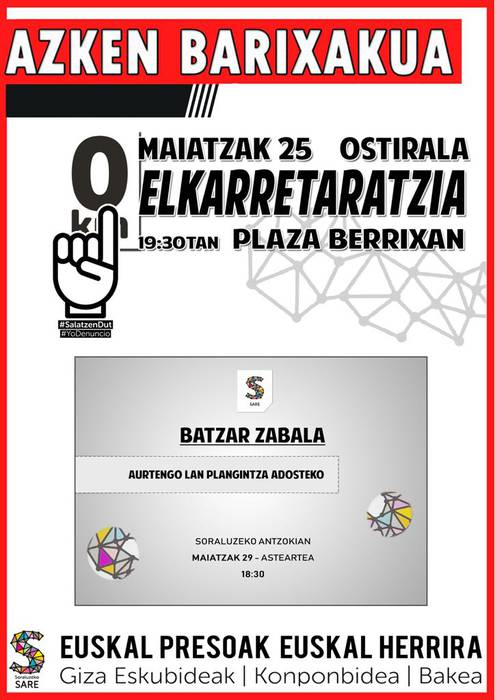 Elkarretaratzea presoen eskubideen alde