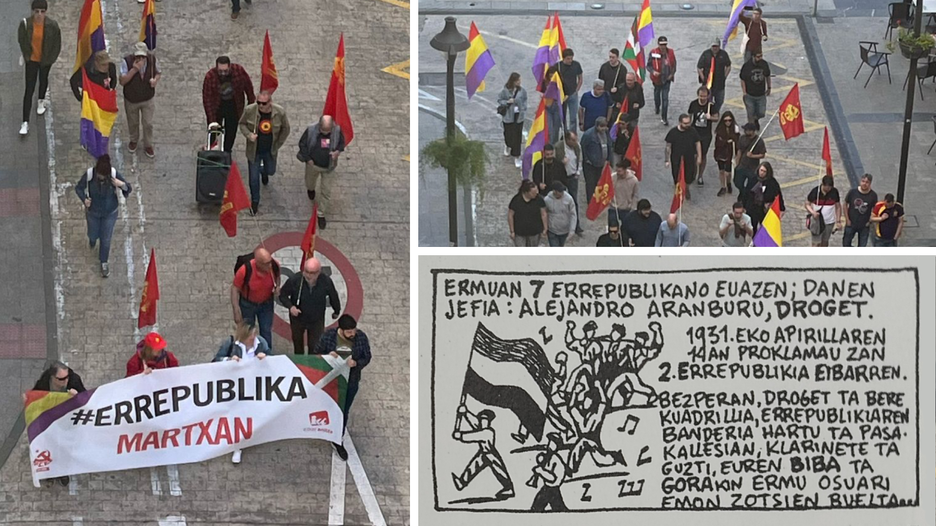 Errepublikaren martxa Ermutik abiatu zen beste behin