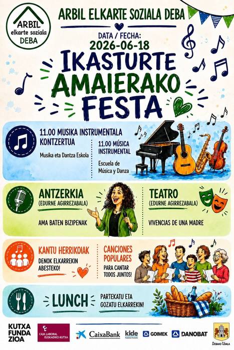 Arbil Elkarte Sozialaren ikasturte amaierako festa