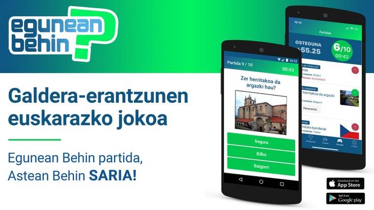 Elgoibarko taldea sortu dute Codesyntaxek garatutako Egunean Behin jokorako