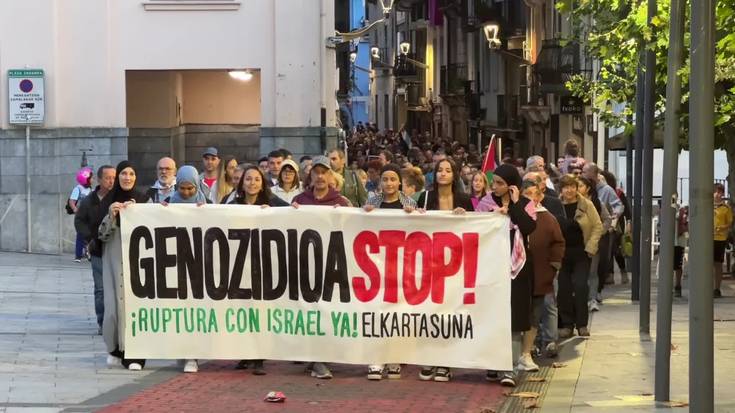 "Orain inoiz baino gehiago, begi eta indar guztiak Palestinarengan jarri behar ditugu"