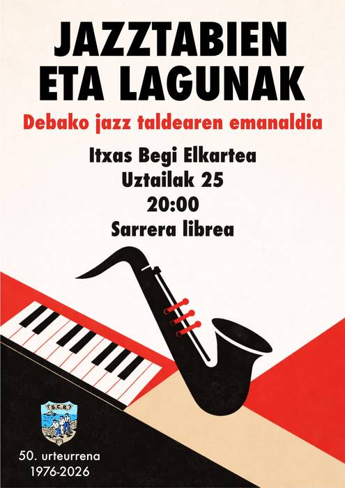Jazztabien Eta Lagunak Debako jazz taldearen emanaldia