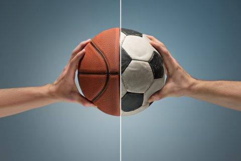 Eskubaloi, futbol eta saskibaloi partidak