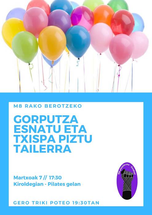 'Gorputza esnatu ta txispa piztu' tailerra