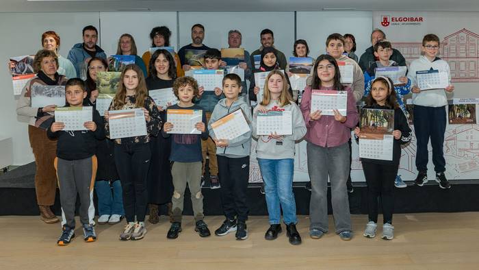 Banatu dizkiete sariak Elgoibarko Udalaren 2026ko egutegia osatzeko lehiaketako irabazleei