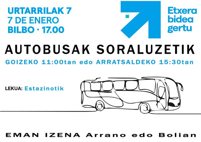 Autobusa Bilboko manifestaziora (Sare)