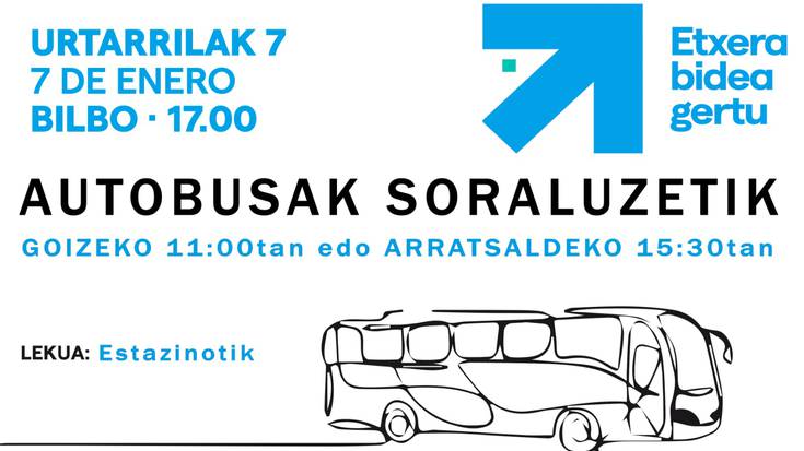 Autobusa Bilboko manifestaziora (Sare)