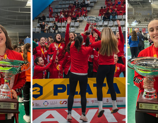 Euskal Selekzioarekin lortutako dominak kolkoan bueltatu dira eskubaloi jokalari debabarrendarrak