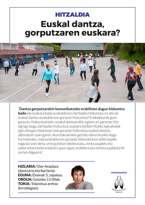 HITZALDIA: "Euskal dantza, gorputzaren euskara?"