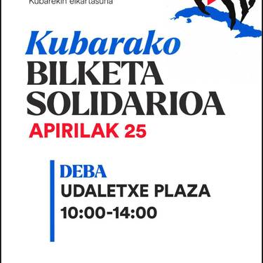 Kubara bidaltzeko oinarrizko produktuen bilketa