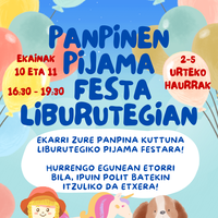Panpinen pijama festa liburutegian