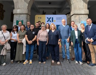 Zortzi geoparketako ordezkariei eta alkateei harrera instituzionala egin diete gaur Deban