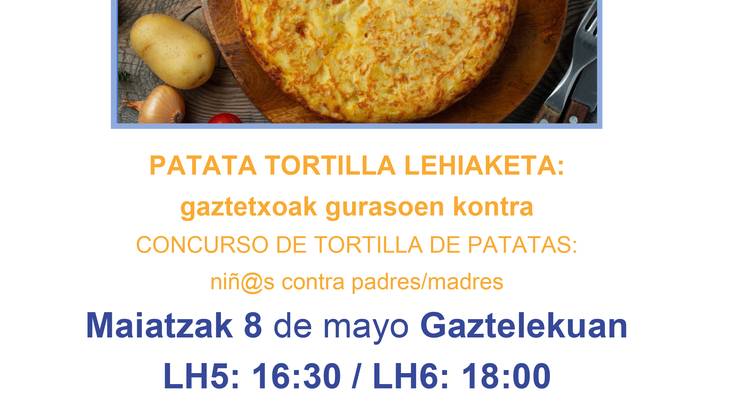 EUSFERA Patata tortilla lehiaketa: gaztetxoak gurasoen kontra