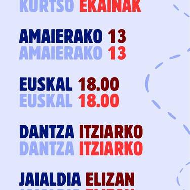 Ikasturte bukaerako euskal dantza jaialdia