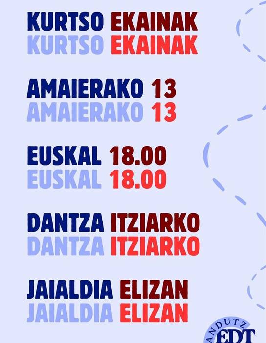 Ikasturte bukaerako euskal dantza jaialdia