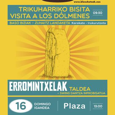 Dolmenen Ibilbidea, zuhaitz landaketa eta swing kontzertua