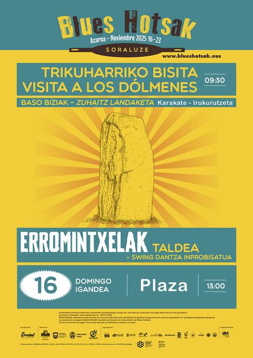 Dolmenen Ibilbidea, zuhaitz landaketa eta swing kontzertua