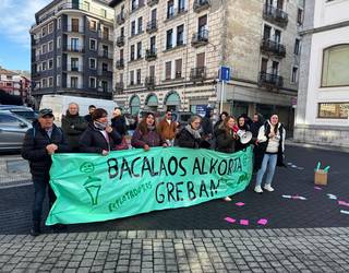 Bacalaos Alkorta enpresako langileek greba mugagabea hasi dute