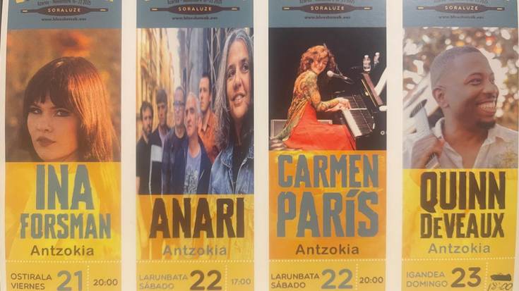 Blues Hotsak jaialdirako sarrerak salgai eta zuhaitz landaketarako eta Dolmenen Ibilbiderako izen-emateak zabalik