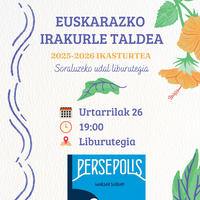 Euskarazko irakurle taldea: "Persepolis"
